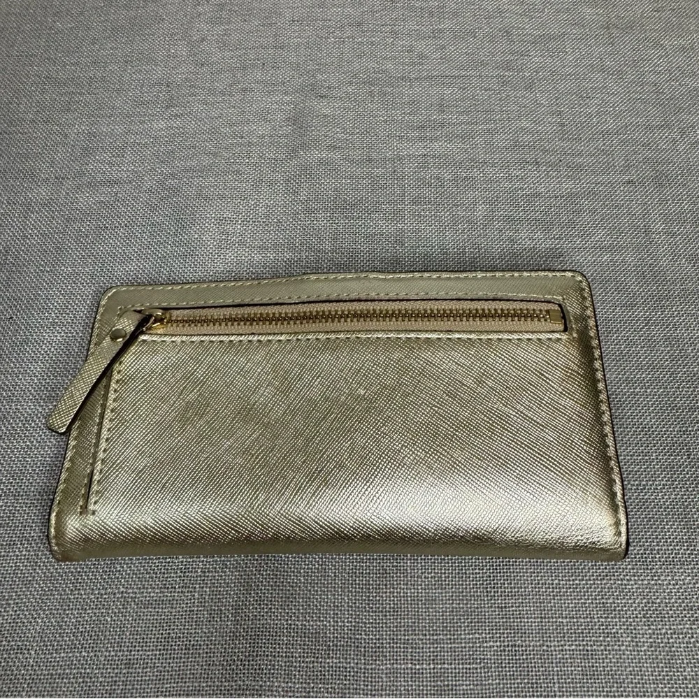kate spade new york Cameron Street Stacy Wallet Metallic Light Rose GOLD